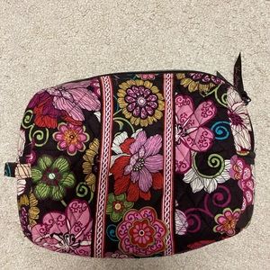 Vera Bradley pink floral cosmetic bag